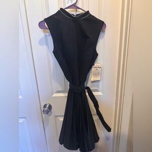Elegant Miss California Vintage Black Sleeveless Dress